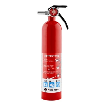 First Alert FAJHOME1 5.4 lb. 1-A:10-B:C Rechargeable Home Fire Extinguisher