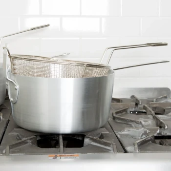 Winco 10 Qt. Aluminum Fryer Pot