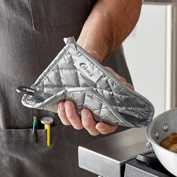 Choice 8" x 8" Silver Pot Holders - 12/Pack