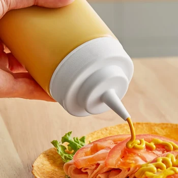 Choice Lid for 16, 24, and 32 oz. Wide Mouth Squeeze Bottles - 6/Pack