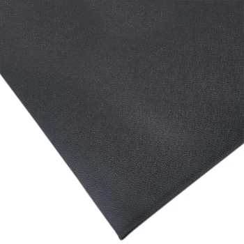 Cactus Mat 1001R-C3 3' x 60' Pro-Tekt Black Vinyl Carpet Protection Runner Mat - 1/8" Thick
