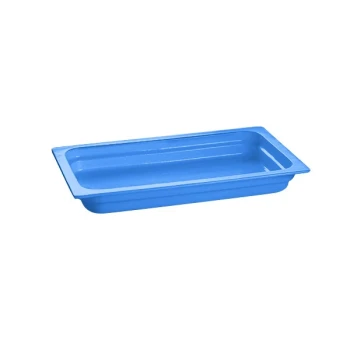 TableCraft CW300CBL 20 3/4" x 12 3/4" x 2 1/2" Cobalt Blue Full Size Cast Aluminum Food Pan