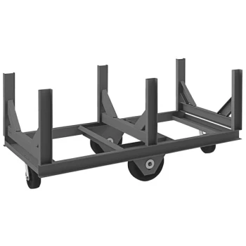 Durham Mfg 28" x 60" Bar Cradle Truck with 3 Cradles BCTE-2860-4K-95 - 4000 lb. Capacity