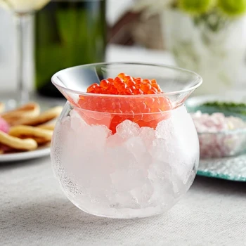 Acopa 2-Piece Martini-Style Glass Caviar Server