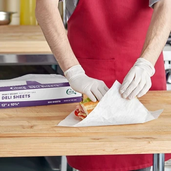 Choice 12" x 10 3/4" Heavy Weight Interfolded Deli Wrap Wax Paper - 6,000/Case