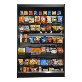 All State Manufacturing ASMMS491-Clark 49" x 23 1/4" x 78" Stainless Steel Micro Market Stand with 24-Piece Display Kit