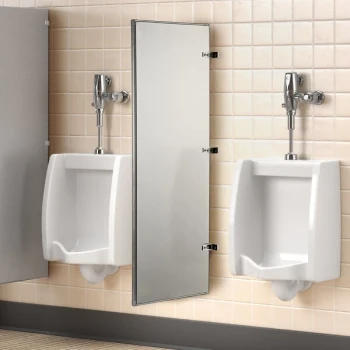 Lavex 18" x 48" Stainless Steel Urinal Partition