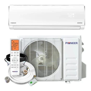 Pioneer Diamante Pro WYT-20 WYT018GLSI20RL High Wall-Mounted Ductless Mini Split AC / Heat Pump System - 21 SEER2, 18,000/19,000 BTU, 208-230V