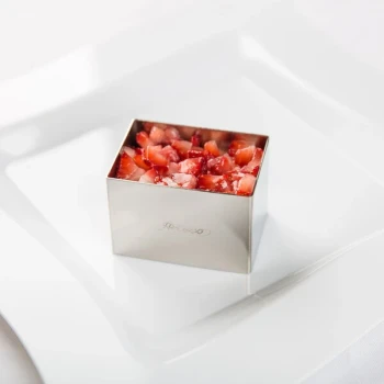 Ateco 4907 2 1/2" x 1 3/4" Stainless Steel Rectangle Mold