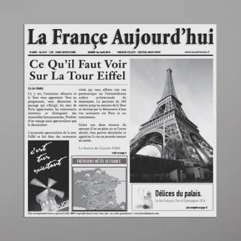Get Enterprises 4-T3050 7" x 7" French Newsprint Double-Open Bag - 2,000/Case