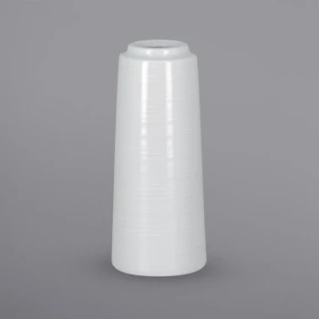 RAK Porcelain Helm Bright White Embossed Porcelain Flower Vase - 12/Case