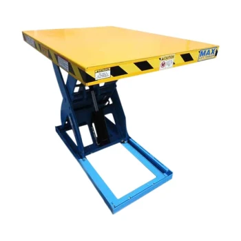 Ballymore MAX-Lift Steel Scissor Lift Table with Hand Control and 48" x 96" Platform BM-MS-4K-55R-4896-H - 4,000 lb. Capacity