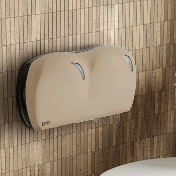 Lavex Pro Sand Double-Roll Jumbo Toilet Tissue Dispenser