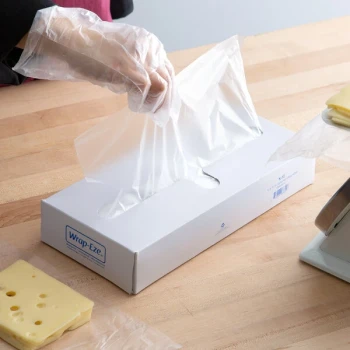 LK Packaging 12" x 10 3/4" Plastic Deli Wrap and Bakery Wrap - 1,000/Box
