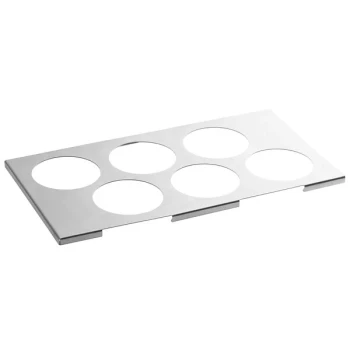 Choice Six Hole Squeeze Bottle Holder for 1/3 Size Pans