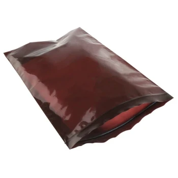 Lavex 12" x 12" 3 Mil UV-Protective Reclosable Amber Polyethylene Bag with Zipper - 1,000/Case