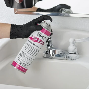 Noble 18 oz. Scum-B-Gone Ready-to-Use Foaming Aerosol Germicidal Bathroom Cleaner - 12/Case