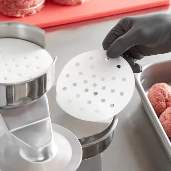 Choice 5" Perforated Round Patty Paper - 5,000/Case