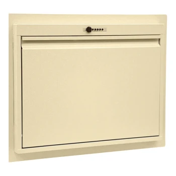 Omnimed 31 3/4" x 6" x 25 1/8" Beige Recessed Informatics Workstation 291478-BG
