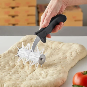 Choice 3 1/2" Wide Dough Docker with Plastic Handle - 7/8" Plastic Pins