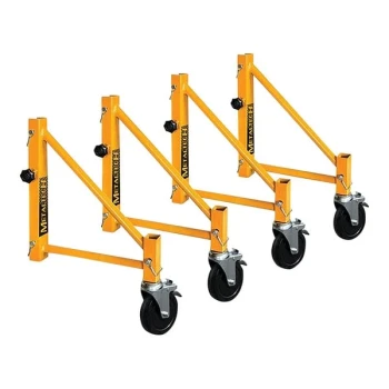 Metaltech Jobsite 14" Outrigger Set with 5" Heavy-Duty Casters for Select Metaltech Scaffolding