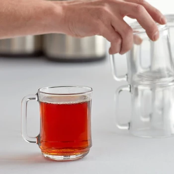 Duralex Lys 10.38 oz. Stackable Glass Mug - 48/Case