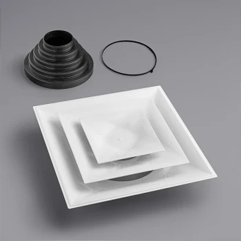 American Louver Company STR-C-W-NRD Stratus Universal Cone Diffuser Reducer Kit 6" to 14"