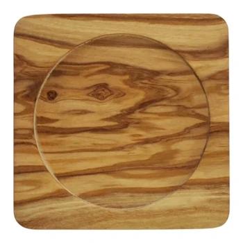 Franmara 3 3/4" Olivewood Wine Coaster