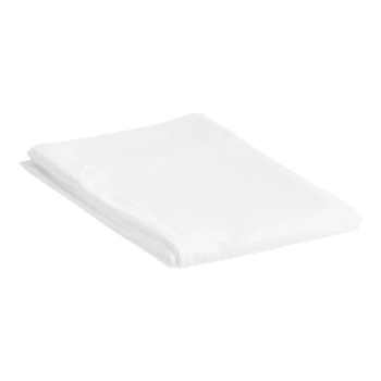 1888 Mills Magnificence T310 36" x 21" White Queen Size Tone on Tone Stripe Pima Cotton / Polyester Pillowcase - Sample