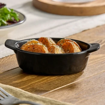 Acopa Keystone 4 oz. Caldera Porcelain Mini Rarebit Dish - 48/Case