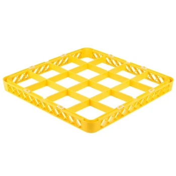 Noble Warewashing 16-Compartment Yellow Full-Size Glass Rack Extender