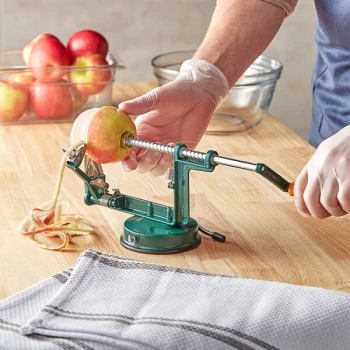 Choice Cast-Aluminum Apple Slicer / Peeler / Corer with Stainless Steel Blade