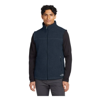 The North Face NF0A47FA Unisex Customizable Urban Navy Heather Sweater Vest - Fleece - Small