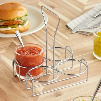 Choice 4-Compartment Wire Condiment Holder