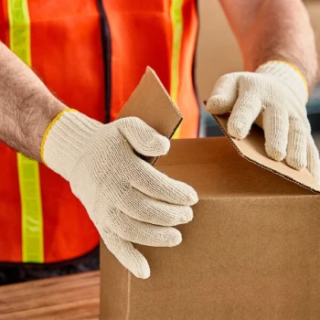 Lavex Standard Weight Natural Cotton / Polyester Work Gloves - Extra Large - 300/Case