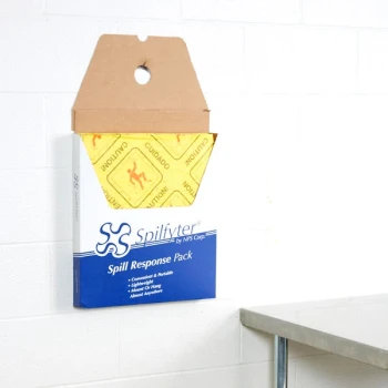 Spilfyter HVU-700T 18" x 16" Yellow Universal High Visibility Light Weight Absorbent Pad - 25/Pack