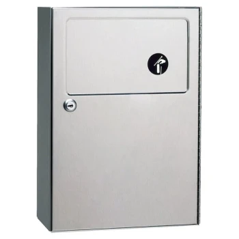 Bobrick B-254 Surface Mount Sanitary Napkin Disposal Receptacle