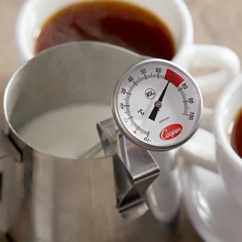 Cooper-Atkins 2237-04C-8 7" Hot Beverage and Frothing Thermometer, -10-100 Degrees Celsius