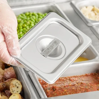 Vigor 1/9 Size Solid Stainless Steel Steam Table / Hotel Pan Cover