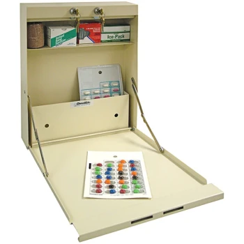Omnimed 14" x 3 1/2" x 18" Beige Medication Distribution Cabinet 291505-BG