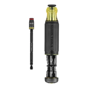 Klein Tools 14-in-1 HVAC Adjustable Length Impact Screwdriver with Flip Socket 32304