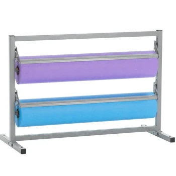 Bulman T367R-36 36" Two Deck Tower Paper Rack with Straight Edge Blade