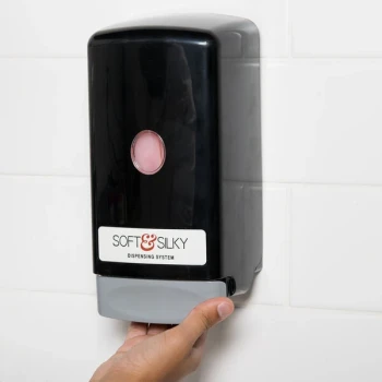 Kutol 9951ZPL Soft & Silky 800-1,000 mL Black Bag-In-Box Hand Soap Dispenser