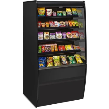 Federal Industries VNSS-3678C Vision Series 36" Curved High Profile Non-Refrigerated Self-Serve Merchandiser with Four Shelves