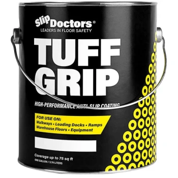 SlipDoctors Tuff Grip 1 Gallon Clear Aggressive Traction Non-Skid Floor Paint S-CT-TUFCLR1G