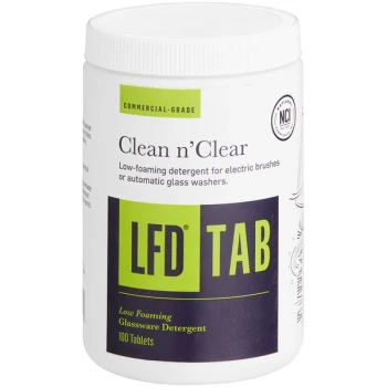 National Chemicals Inc. 23012 LFD Low Foam Bar Glass Detergent Tablet 100 Count