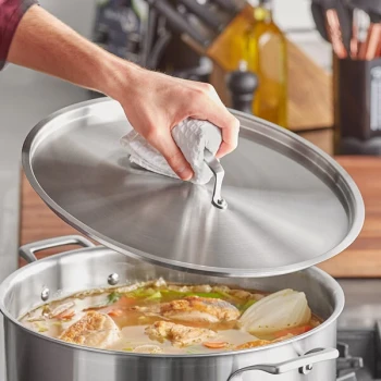 Vigor SS3 Series 14 inch Stainless Steel Lid for Tri-Ply Pots and Pans