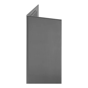 Western Fabricating 3" x 3" x 96" 16 Gauge Stainless Steel Corner Guard with #4 Brushed Finish and 3M Double-Sided Tape 30309616ST