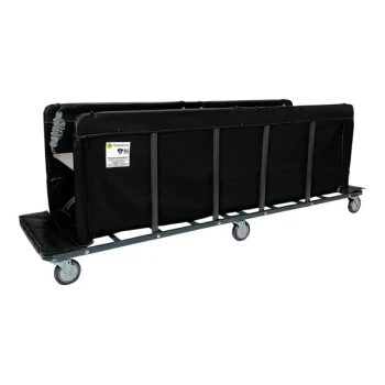 R&B Wire Products, Inc. Black Knocked Down Open-End Flatwork Ironer Truck VINYL-SFT-BLK