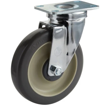 Cambro 60008 5 inch Swivel Plate Caster for Ultra Pan Carrier®, Ice Caddies, Dish Dollies, Camdollies®, Service Carts, Cambars®, Dish Caddies, and Utility Trucks